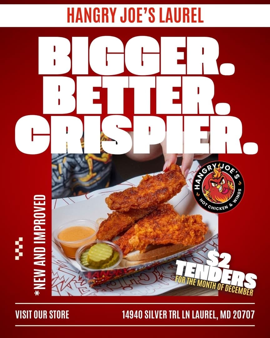 'Bigger. Better. Crispier.' new menu item launch ad
