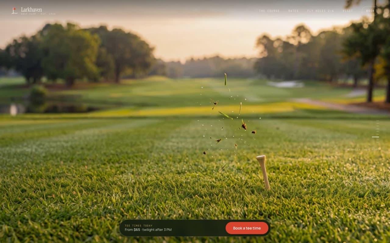 Larkhaven Golf Club website (Golf course)