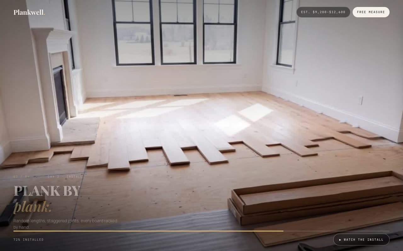 Plankwell Floor Co. website (Hardwood & tile)