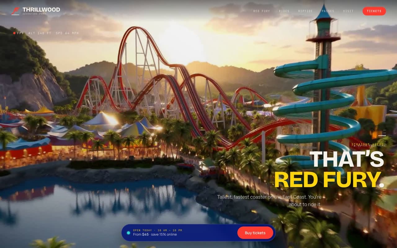 Thrillwood Adventure Park website (Theme park)